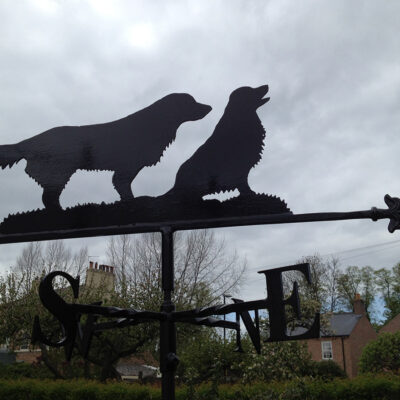 Two Dogs Weathervane