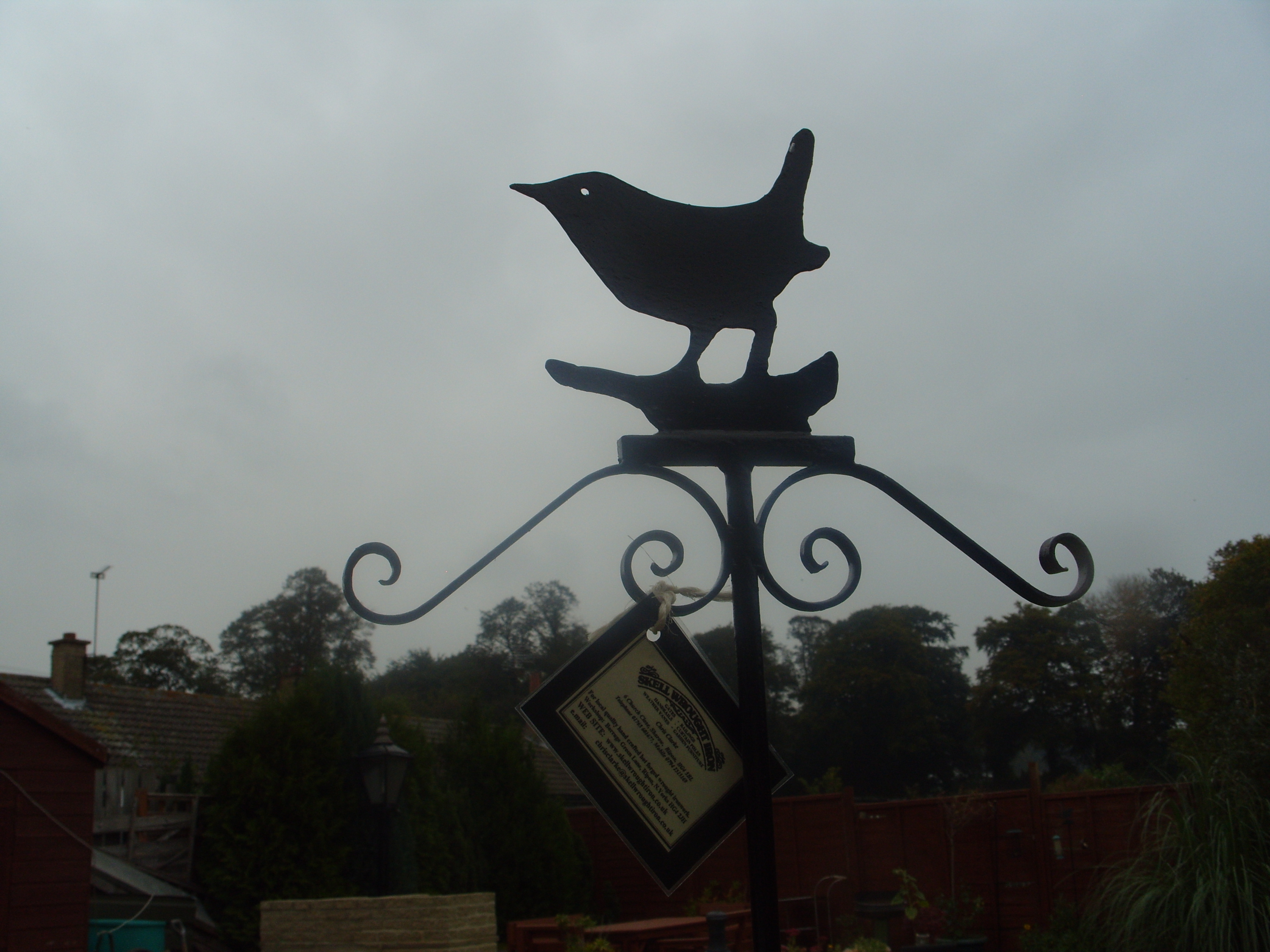 2 Arm Bird Feeder Wren Motif Chris Clarke Weathervanes Online Uk