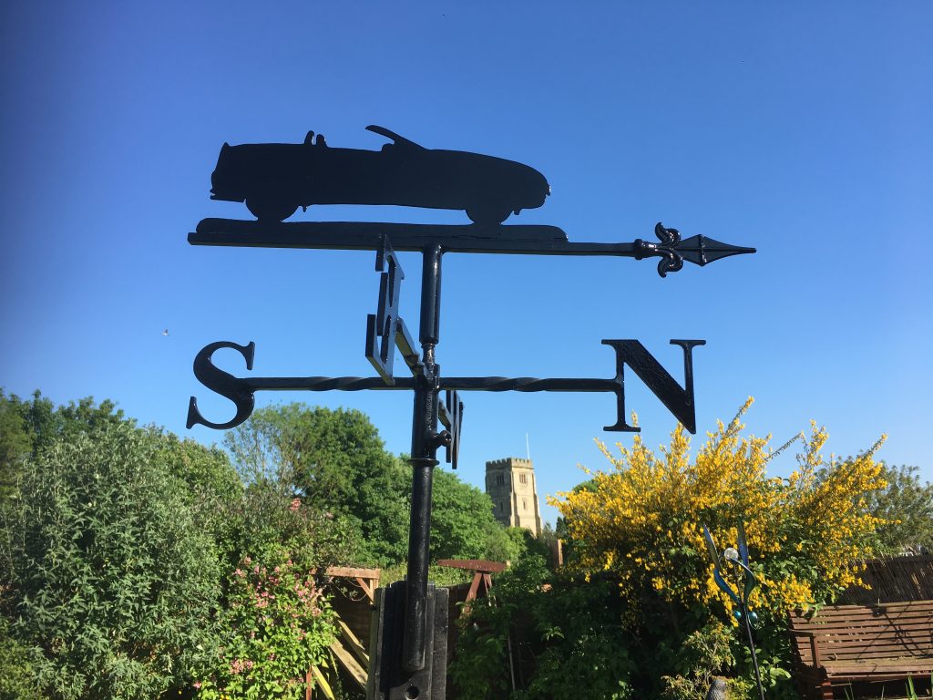 Convertible Car Weathervane Chris Clarke Weathervanes Online UK