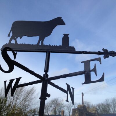 Cow with 1 Churn Weathervane