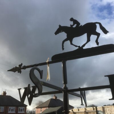 Horse and Jockey Weathervane