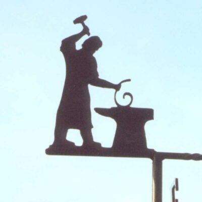 Blacksmith and Scroll Weathervane