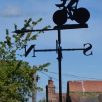 Racing Cyclist Weathervane