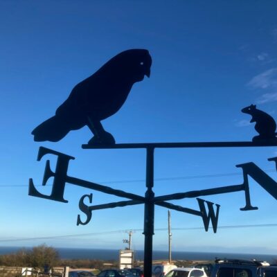 Owl and Mouse Weathervane