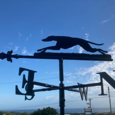 Greyhound Running Weathervane