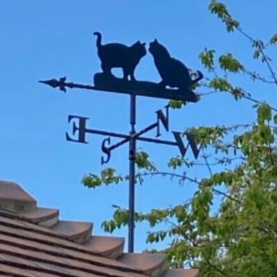 2 Cats Gossiping Weathervane